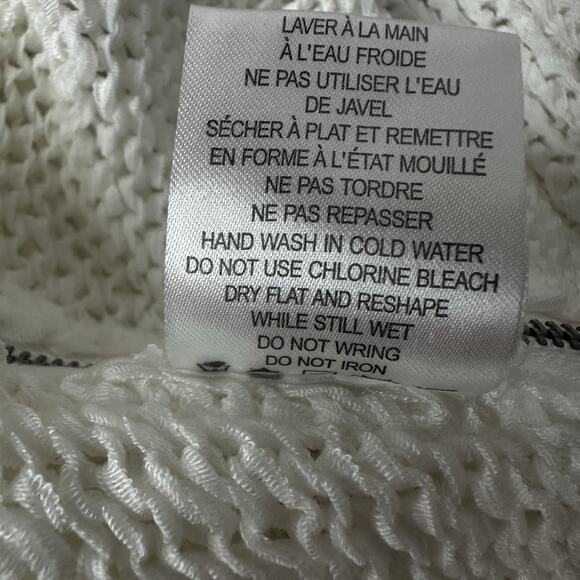 Katherine Barclay Cardigan Sweater Womens Mesh Breathable Beachy Asymmetrical - Picture 7 of 10